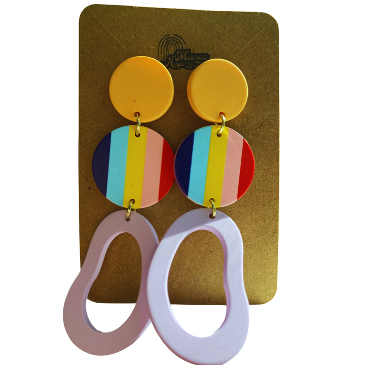 Pride BOUCLES D'OREILLES ARGILE POLYMÈRE