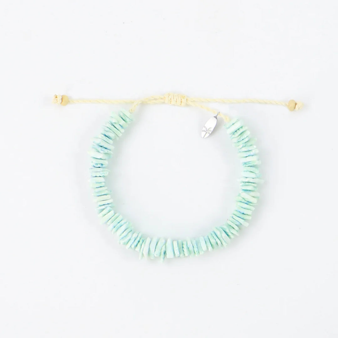 Le Gili Bracelet en coquillage - Bleu turquoise