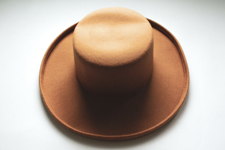 Chapeau Beige bordure recourbée - Andy